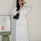 Calluna Satin Two Piece Skirt Set (Black)