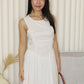 Darlene Flare Midaxi Dress (White)