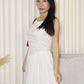 Darlene Flare Midaxi Dress (White)