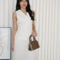 Michelle Vest Two Piece Skirt Set (Khaki)