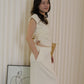 Keira Cotton Maxi Skirt (Cream)