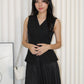 Michelle Vest Two Piece Skirt Set (Khaki)