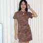 Presley Mini Cheongsam (Brown)