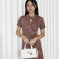 Presley Mini Cheongsam (Brown)