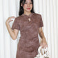 Presley Mini Cheongsam (Brown)