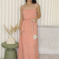 Annette Layered Maxi Dress (Pink)