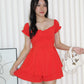 Clara Puffy Romper (Red)