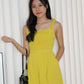 Emma Pleated Romper (Yellow)