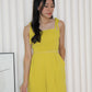 Emma Pleated Romper (Yellow)
