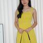 Emma Pleated Romper (Yellow)