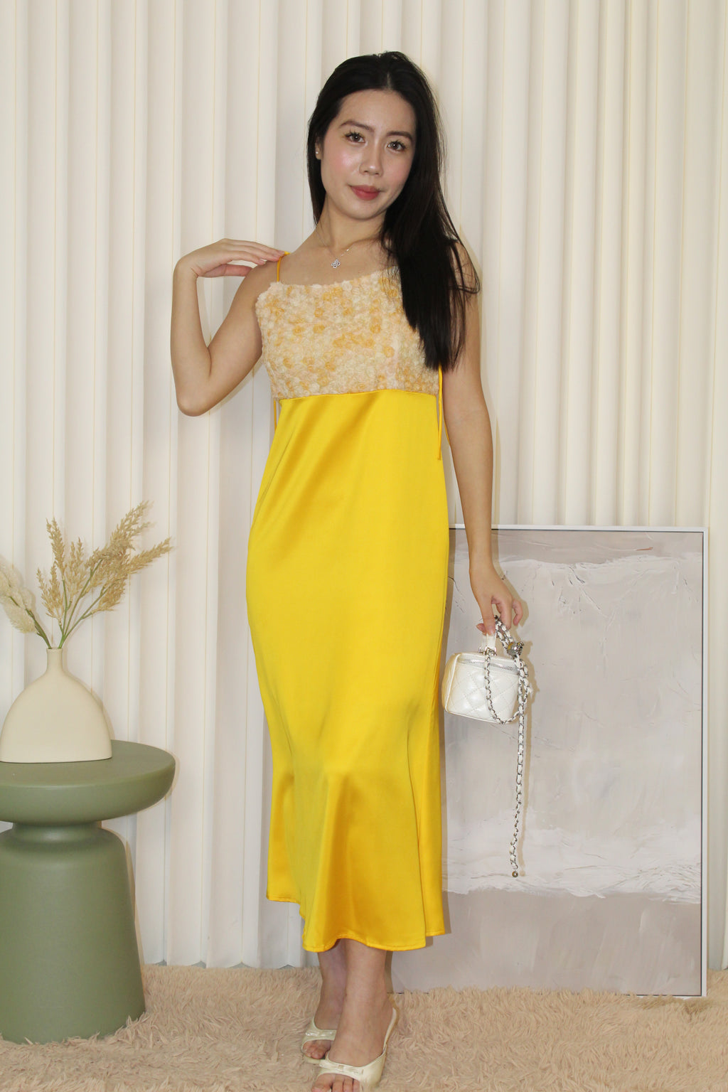 Sandrea Midaxi Dress (Yellow)