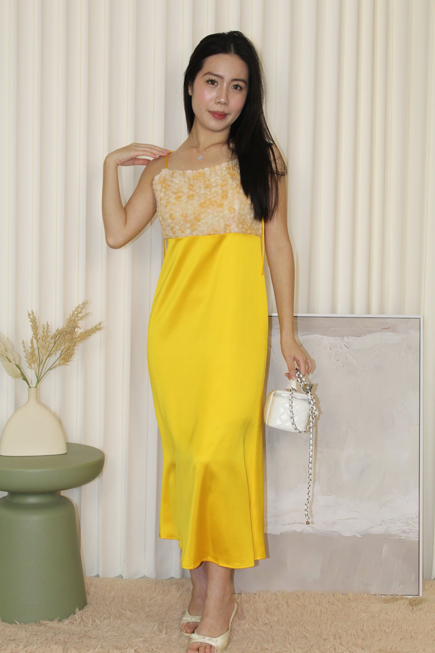 Sandrea Midaxi Dress (Yellow)