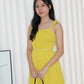 Emma Pleated Romper (Yellow)
