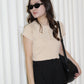 Connie Cotton Button Top (Grey)