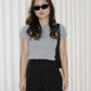 Connie Cotton Button Top (Grey)