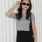 Connie Cotton Button Top (Grey)