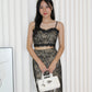 Teagan Lace Two Piece Set (Black)