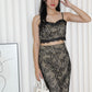Teagan Lace Two Piece Set (Black)