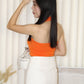 Jenny Halter Crop Top (Orange)
