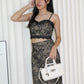 Teagan Lace Two Piece Set (Black)