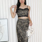 Teagan Lace Two Piece Set (Black)