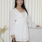 Aria V Neck Romper (White)