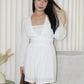 Aria V Neck Romper (White)