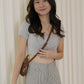 Patricia Padded Crop Top (Grey)