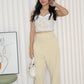 Willow Floral Crop Top (White)
