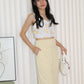 Willow Floral Crop Top (White)