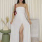 Anja Tube Maxi Dress (White)