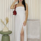 Anja Tube Maxi Dress (White)