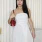 Anja Tube Maxi Dress (White)