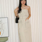 Maeve Cargo Tube Dress (Cream)