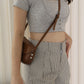 Raven Stripes A-Line Shorts (Cream)