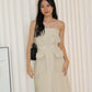 Maeve Cargo Tube Dress (Cream)