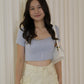 Patricia Padded Crop Top (Grey)