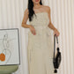 Maeve Cargo Tube Dress (Cream)