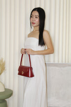 Anja Tube Maxi Dress (White)