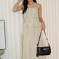 Maeve Cargo Tube Dress (Cream)