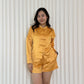 Tang Cheongsam Satin Shorts (Yellow)