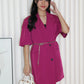 Layla Suit Mini Dress (Fuchsia)