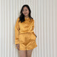 Tang Cheongsam Satin Shorts (Yellow)