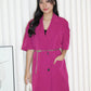 Layla Suit Mini Dress (Fuchsia)