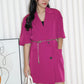 Layla Suit Mini Dress (Fuchsia)