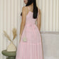 Regina Layered Midaxi Dress (Pink)