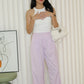 Lainey Chiffon Straight Pants (Lilac)