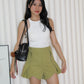 Alaiya Ruffle Shorts (Green)