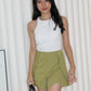 Alaiya Ruffle Shorts (Green)