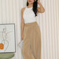Shanti Pleated Long Pants (Brown)